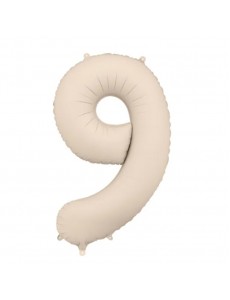 Balão Número 9 Bege